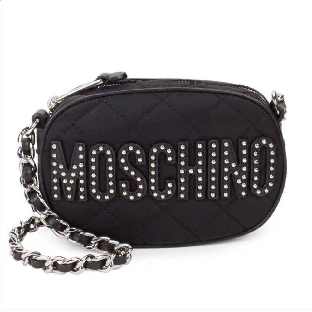 Black authentic MOSCHINO cross body bag